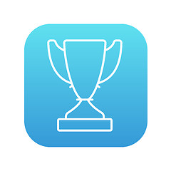 Image showing Trophy line icon.