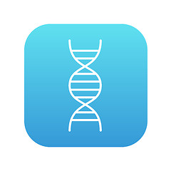 Image showing DNA line icon.