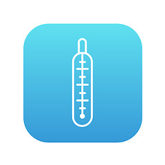 Image showing Medical thermometer line icon.