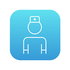 Image showing Nurse line icon.