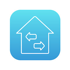 Image showing Property resale line icon.