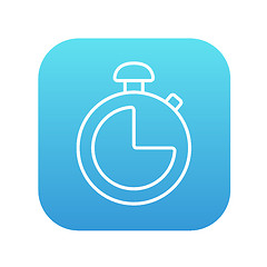 Image showing Stopwatch line icon.