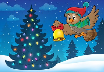 Image showing Christmas owl theme image 5