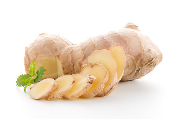 Image showing Ginger root on white