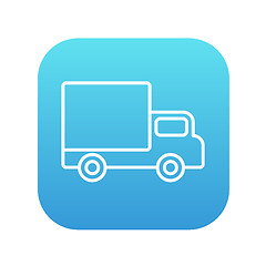 Image showing Delivery van line icon.