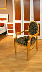 Image showing Vintage gold chair