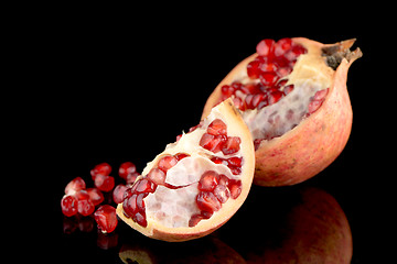 Image showing Ripe pomegranate fruit