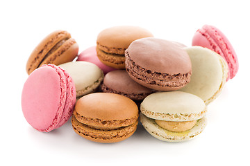 Image showing Colorful French Macarons