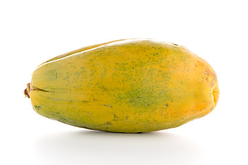 Image showing Papaya fruit on white background