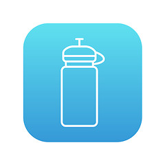 Image showing Sport water bottle line icon.