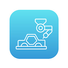 Image showing Car production line icon.