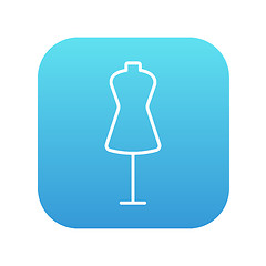 Image showing Mannequin line icon.