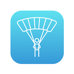 Image showing Skydiving line icon.