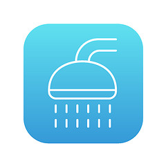 Image showing Shower line icon.