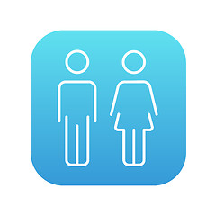 Image showing Couple line icon.