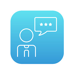 Image showing Customer service line icon.