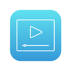 Image showing Video player line icon.