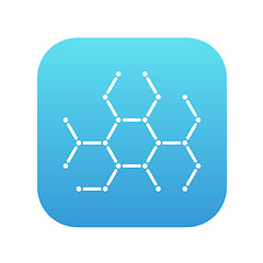 Image showing Molecule line icon.