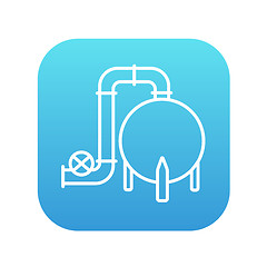 Image showing Factory line icon.