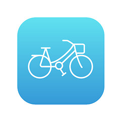 Image showing Bicycle line icon.