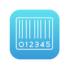 Image showing Barcode line icon.