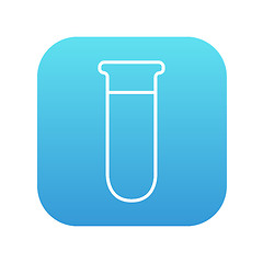 Image showing Test tube line icon.