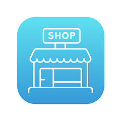 Image showing Shop line icon.