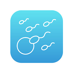 Image showing Fertilization line icon.