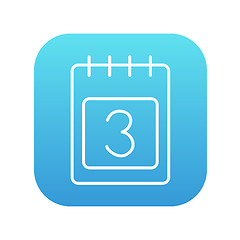 Image showing Calendar line icon.