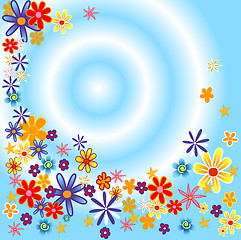 Image showing Flowers background