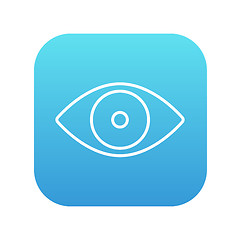 Image showing Eye line icon.