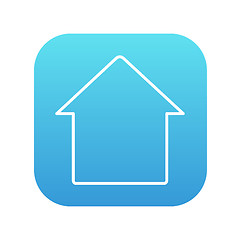 Image showing House line icon.