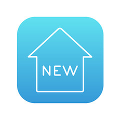 Image showing New house line icon.