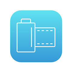 Image showing Camera roll line icon.