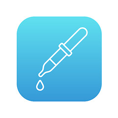 Image showing Pipette line icon.