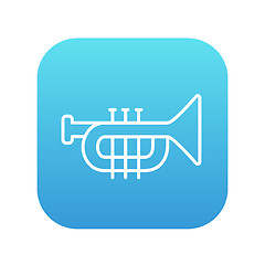 Image showing Trumpet line icon.