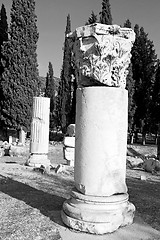 Image showing and the roman temple history pamukkale    old construction in as