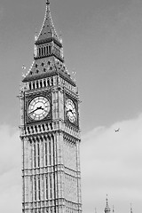 Image showing london big ben and historical old construction england  aged cit