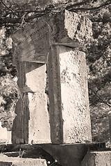 Image showing  ruins stone and theatre in  antalya  arykanda turkey asia sky a