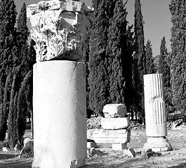 Image showing and the roman temple history pamukkale    old construction in as