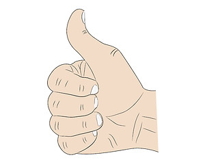 Image showing hand thumb up