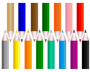 Image showing a set of pencils