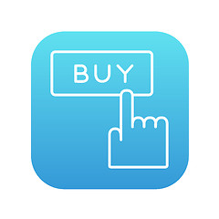 Image showing Buy button line icon.