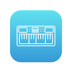 Image showing Synthesizer line icon.