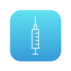 Image showing Syringe line icon.