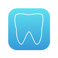 Image showing Tooth line icon.