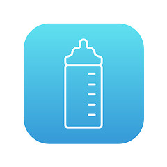 Image showing Feeding bottle line icon.