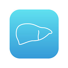 Image showing Liver line icon.