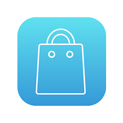 Image showing Shopping bag line icon.