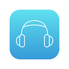 Image showing Headphone line icon.